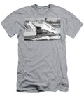 Ice Is Forming on Waterfalls Due to Extreme Cold Weather David Wood T-Shirt