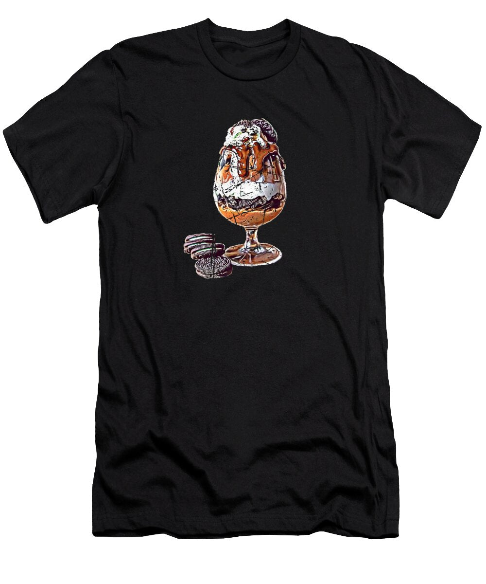 Iced Coffee Ice Cream Sundae Cookies Kalli Designshop T-Shirt