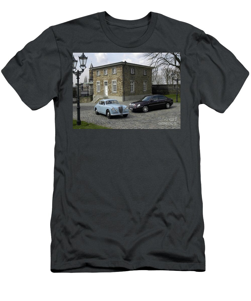 Iconic Sport Luxury Car Lancia Aurelia B20 Gt Coupe Lancia Thesis Emblema Sedan Type 841 Vladyslav Shapovalenko T-Shirt