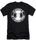 Id Rather Be At a Record Store 80s Aesthetic Licensed Art T-Shirt