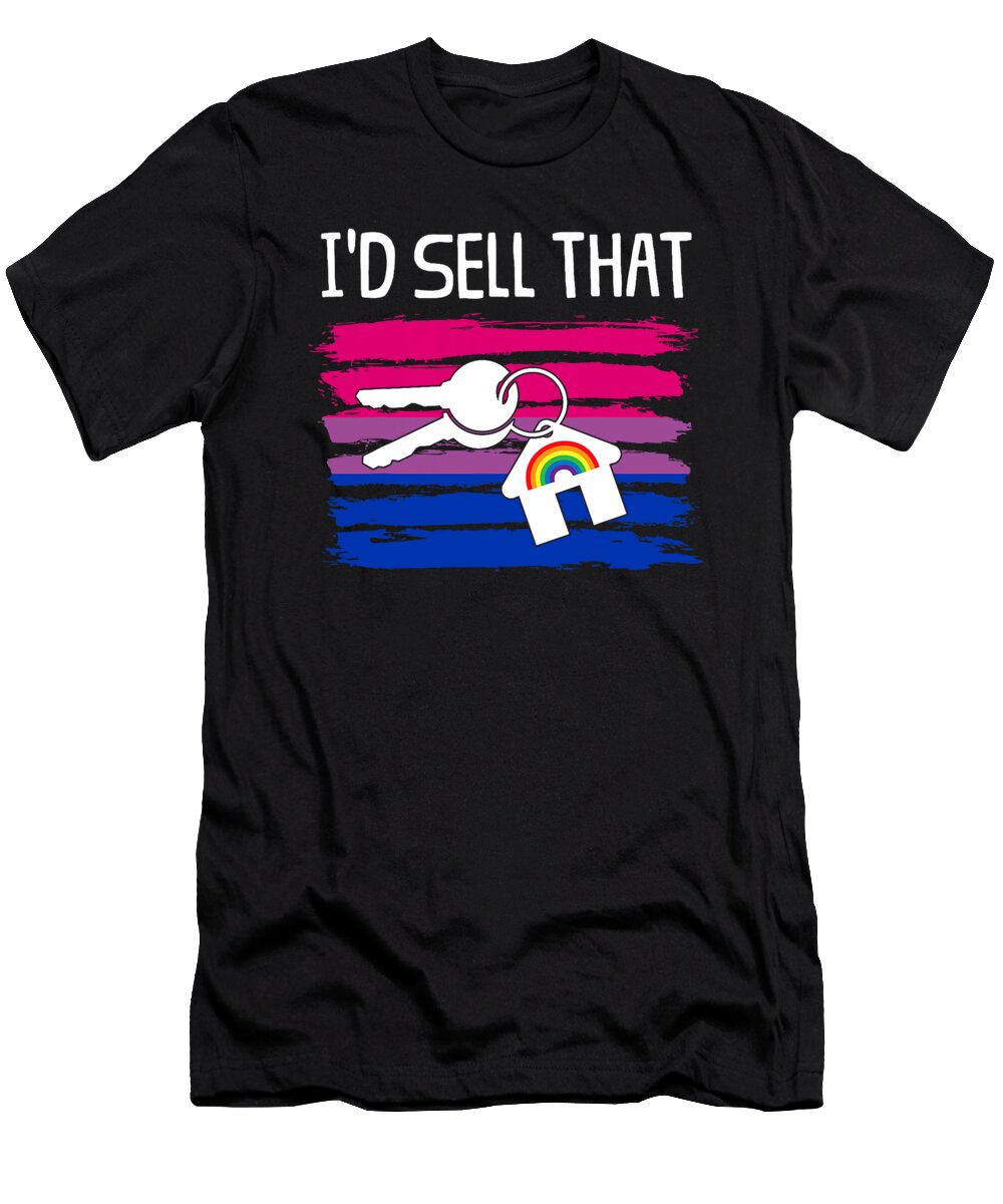 Id Sell That Realtor Bisexual Pride Real Estate Coami Tacti T-Shirt
