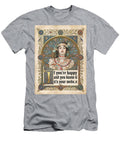 If Youre Happy Its Your Meds Funny Medieval Art Nouveau Julia the Pooh T-Shirt