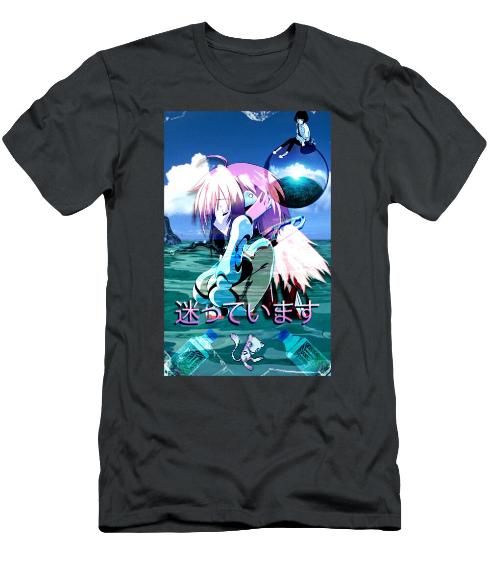 Ikaros Vaporwave Mens Graphic for Women Casual Best Trending S Vide Vollrat Hagglund T-Shirt