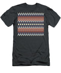 Ikat Seamless Pattern Tie Dye Shibori Print with Stripes and Chevron Ink Textured Japanese Background Ethnic Fabric Bohemian Fashion Endless Watercolor Texture African Rug Julien T-Shirt