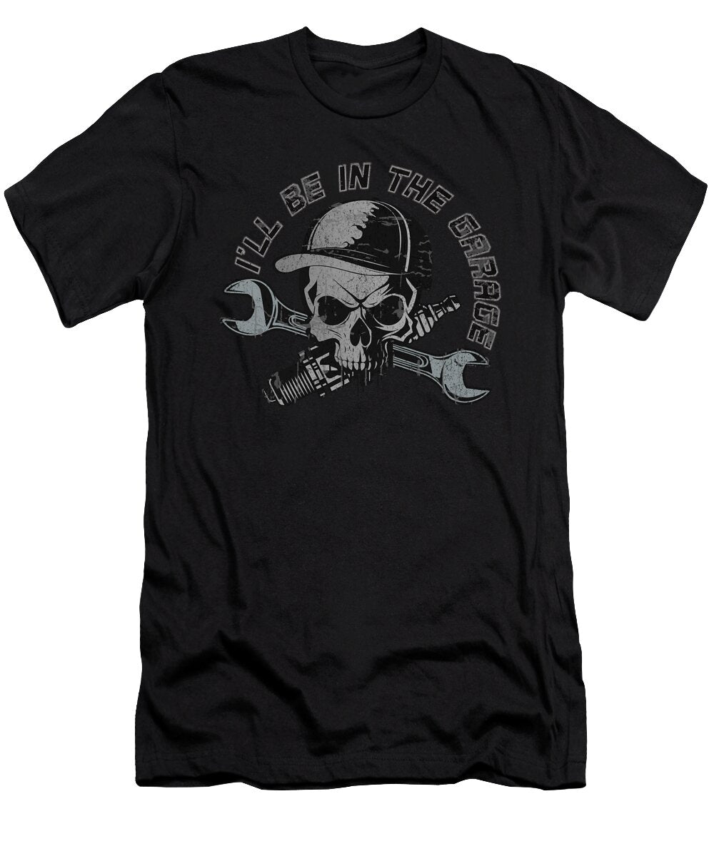 Ill Be Garage Mechanic Dad Joke Handyman Fun Sophie Eleanor T-Shirt