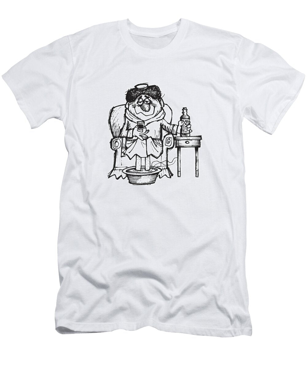 Illustration of Ill Person Csa Images T-Shirt