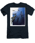 Illustration of the Myth of the Island Disappeared Under the Atlantis Sea Whales in the Depths of the Sea Around the Ruins of the Legendary Island Colour Drawing By Alessandro Lonati Alessandro Lonati T-Shirt