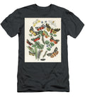 Illustrations From the Book European Butterflies and Moths By William Forsell Kirby 1882 a Kaleido Linoprints T-Shirt
