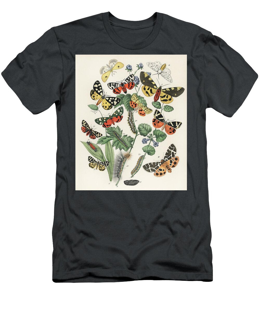 Illustrations From the Book European Butterflies and Moths By William Forsell Kirby 1882 a Kaleidosc Les Classics T-Shirt