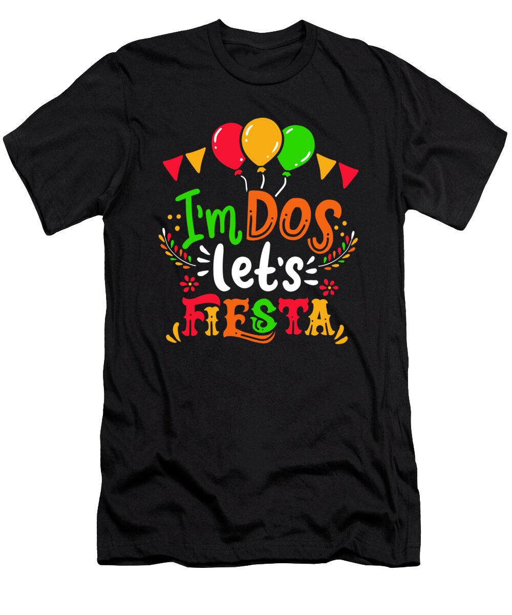 Im Dos Lets Fiesta Mexican Latino Birthday Haselshirt T-Shirt