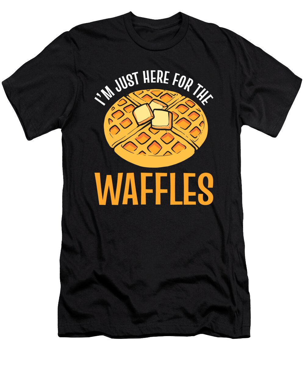 Im Just Here for the Waffles Waffle Pancakes Alessandra Roth T-Shirt