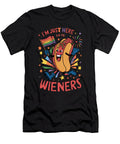 Im Just Here for the Wieners 4th of July Pride Month Lgbtq Maximus Designs T-Shirt