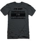 Im Not Antisocial Im Anti Stupid Birdie Lady T-Shirt