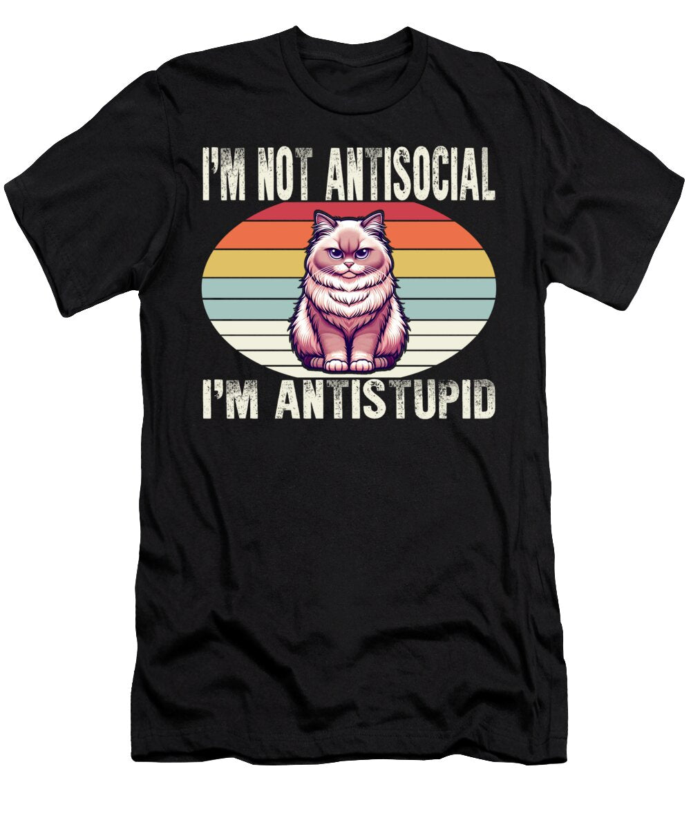 Im Not Antisocial Im Antistupid Je Sifou Store T-Shirt