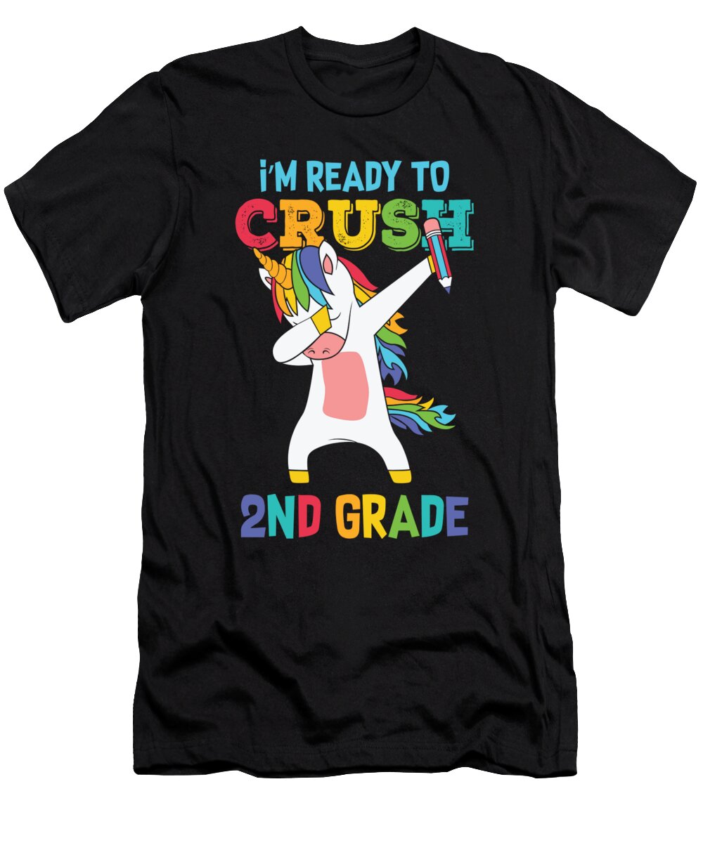 Im Ready to Crush 2nd Grade Unicorn 2nd Graders Licensed Art T-Shirt