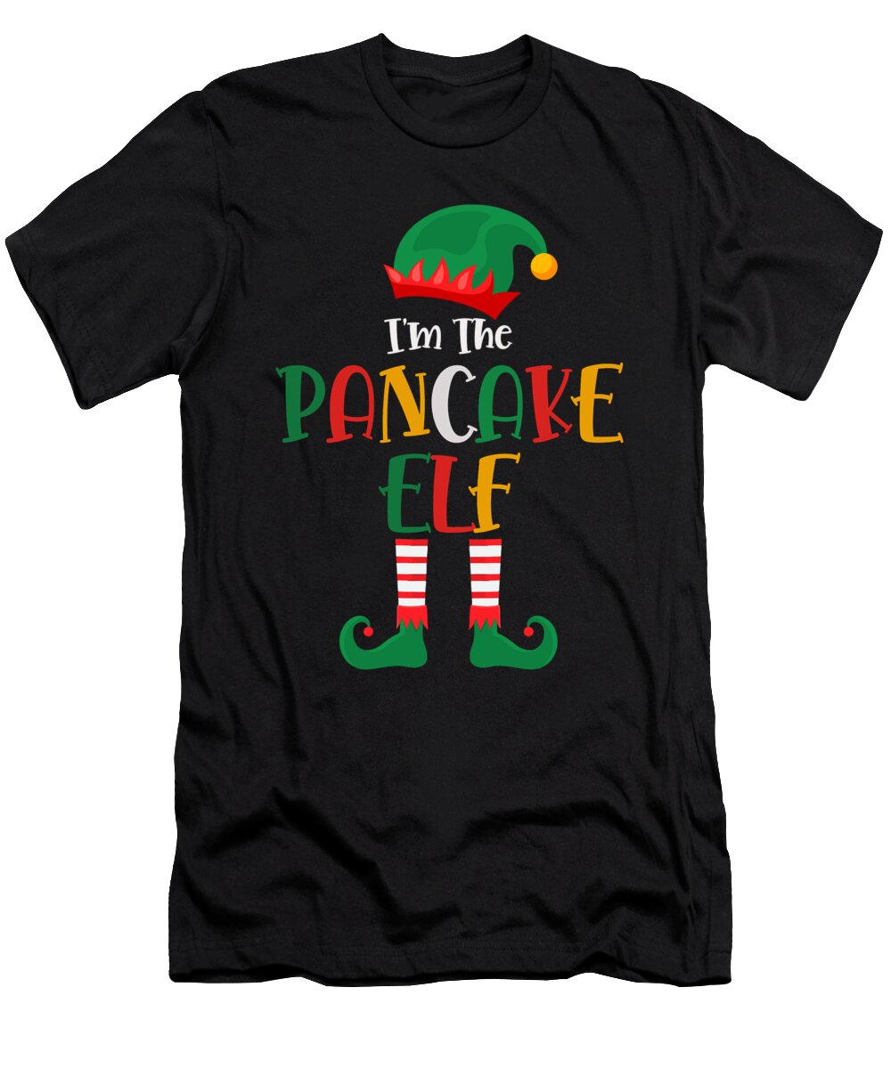 Im the Pancake Elf Matching Christmas Vintage and Words T-Shirt