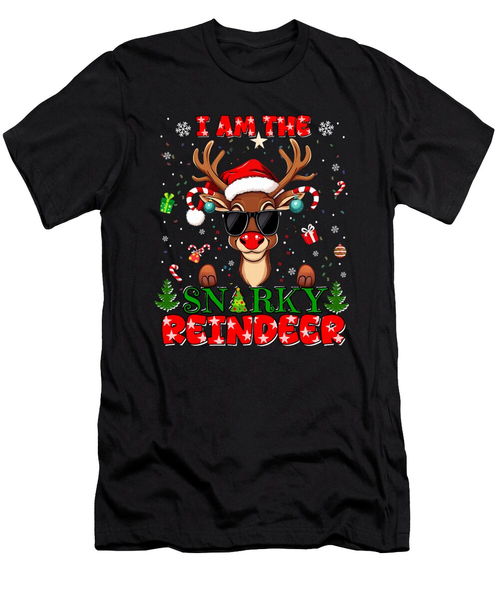 Im the Snarky Reindeer Christmas Outfit Funny Natalie Lidford T-Shirt