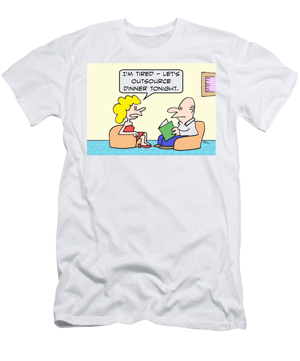 Im Tired Lets Outsource Dinner Tonight Baloo T-Shirt