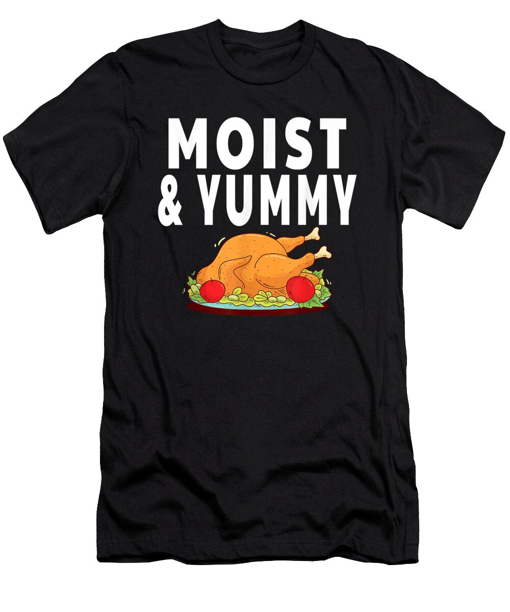 Imagine Super Power Moist Yummy Turkey Awkward Word Thanksgiving Christmas Gift for Fans Ezone Prints T-Shirt