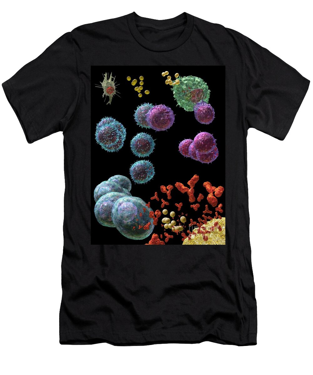 Immune Response Antibody 5 Russell Kightley T-Shirt