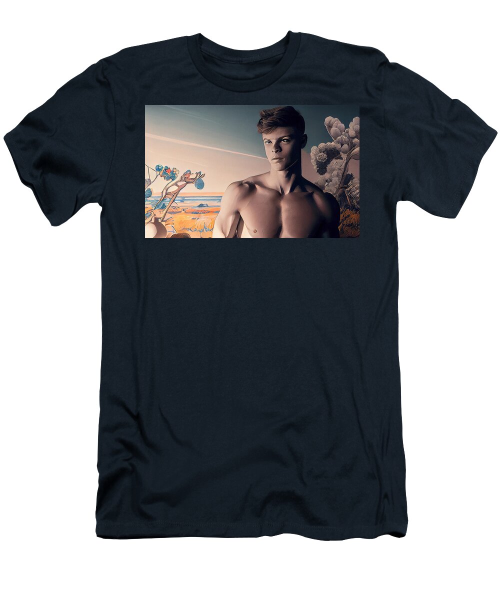 In a Jack Kirby and John James Audubon Style G By Asar Studios Celestial Images T-Shirt