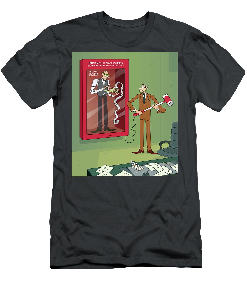 In Case of Insolvency Break Glass Patrick Regout T-Shirt