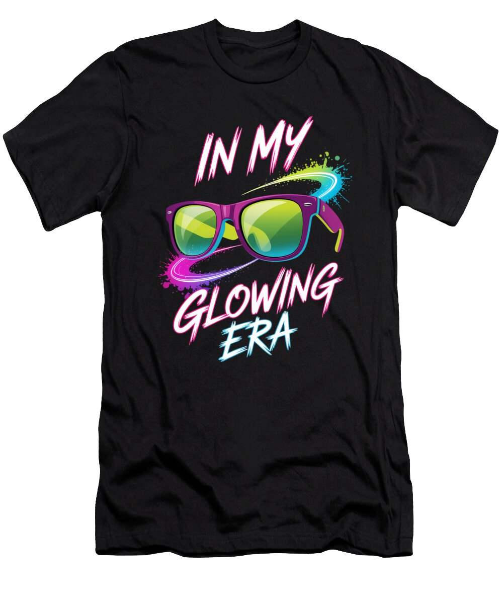 In My Glowing Era Retro Sunglasses Vibe Moon T-Shirt