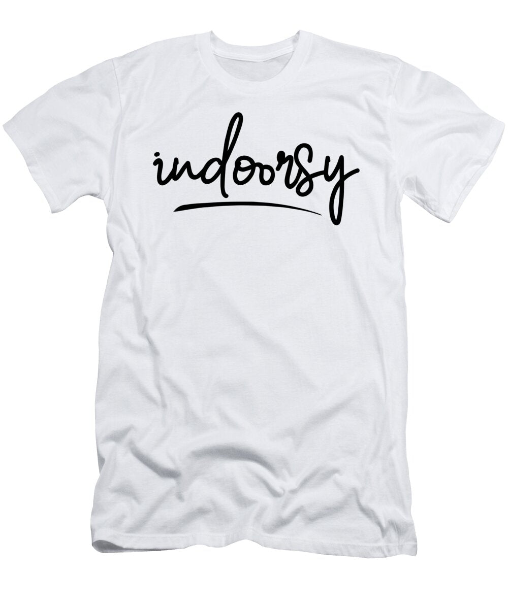 Indoorsy Indoor Introvert Homebody Cool Gift Jensen Cena T-Shirt