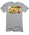 Indulgent Breakfast Flat Lay with Croissants Pancakes Waffles and Fruit Milleflore Images T-Shirt