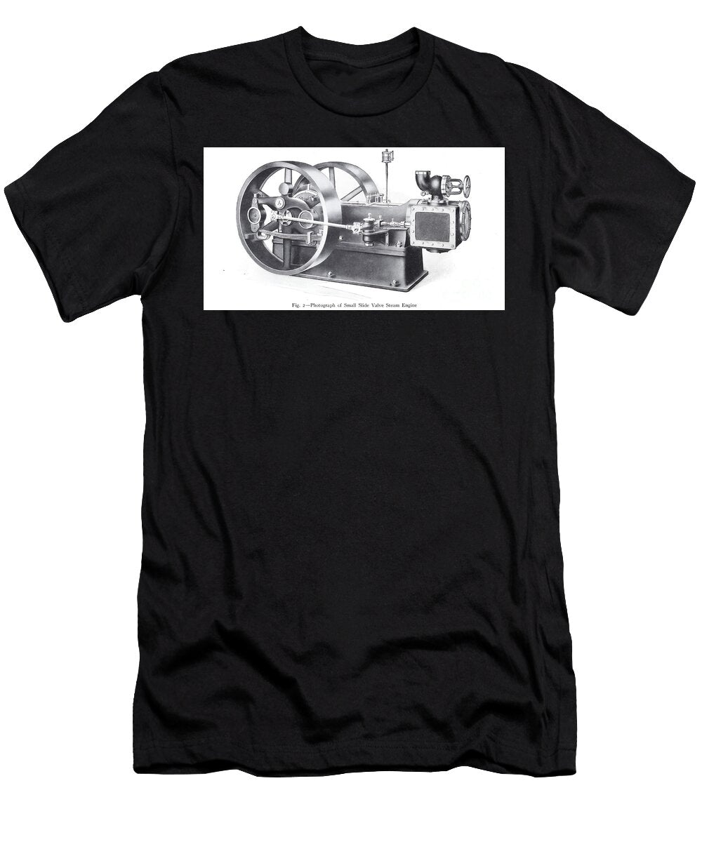 Industrial Steam Engine Demonstrating Mechanical Power Generation As5 Historic Illustrations T-Shirt