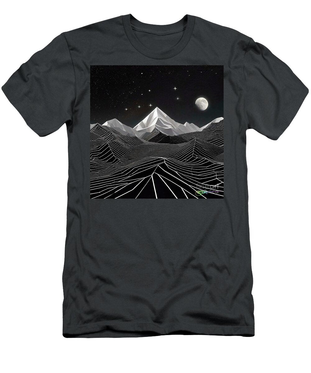 Ink Peaks Geometry Mountain Majesty 59 Benito Del Ray T-Shirt