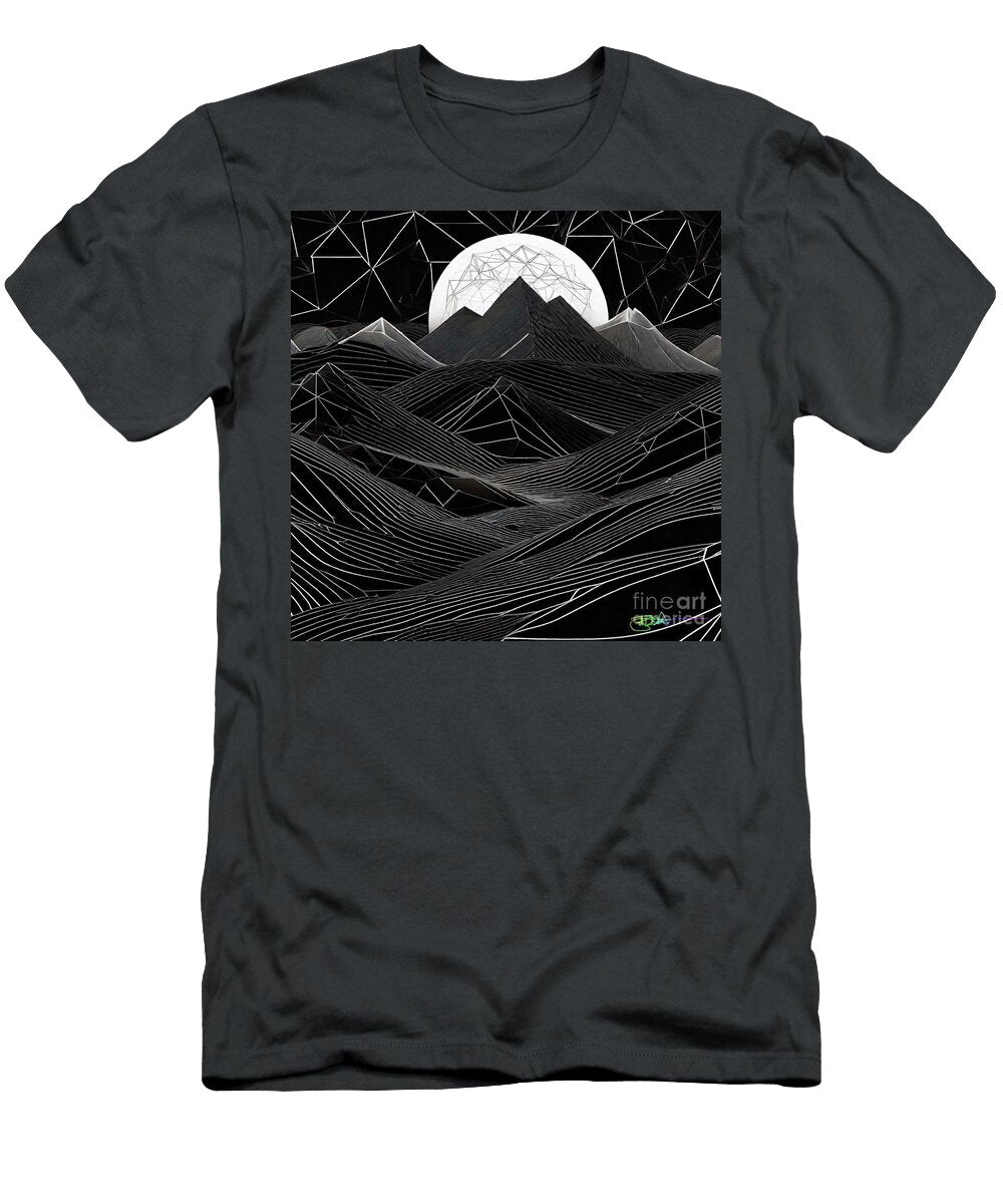 Ink Peaks Geometry Mountain Majesty 65 Benito Del Ray T-Shirt