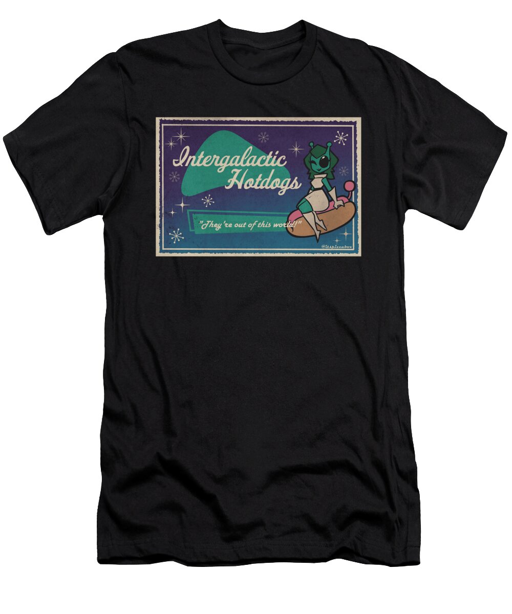Intergalactic Hotdogs Ad Kids Yvonne Alfie T-Shirt
