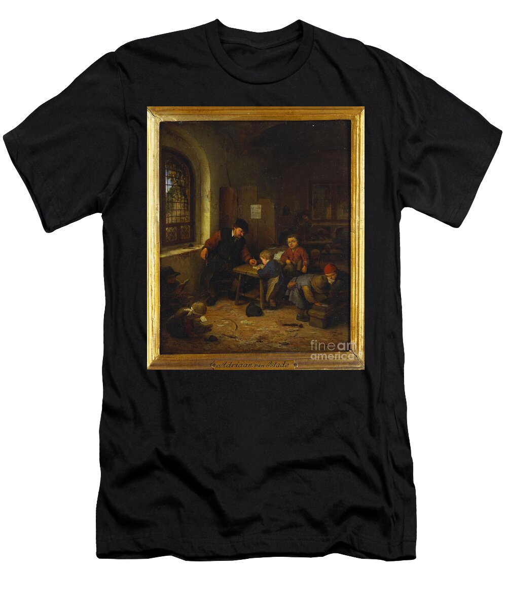Interior of a Schoolroom 1666 Adriaen Jansz Van Ostade T-Shirt