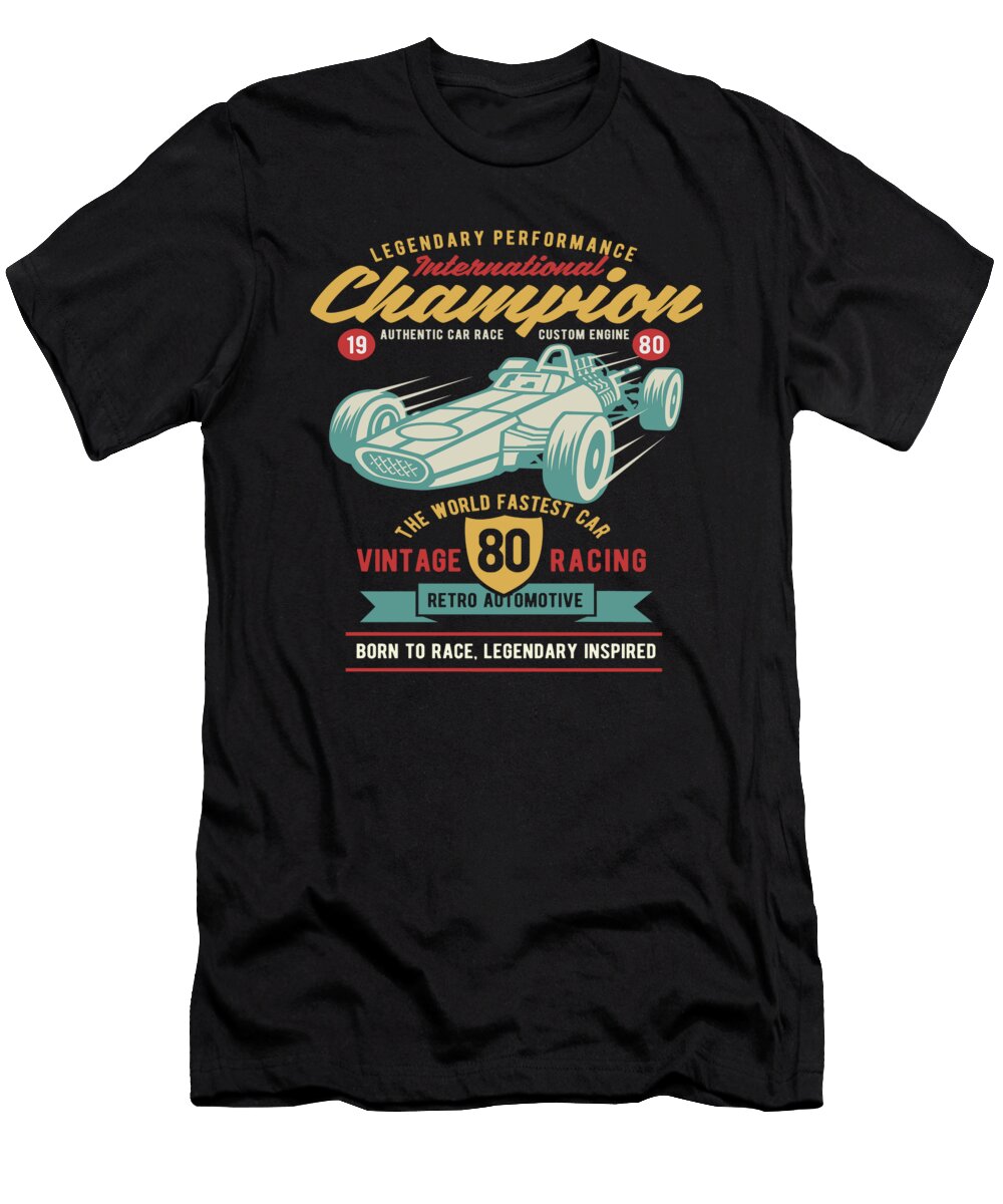 International Champion Vintage Racing Car Racer Florian Dold Art T-Shirt