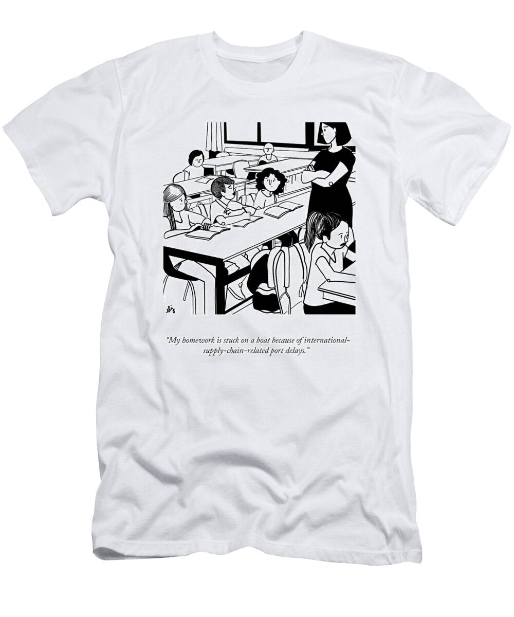 International Supply Chain Related Port Delays Sammi Skolmoski and Sophie Lucido Johnson T-Shirt