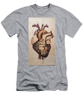 Intricate Mechanical Heart Anatomy Illustration the Intricate Machinery of a Steampunk Heart Waterco Lois Russo T-Shirt