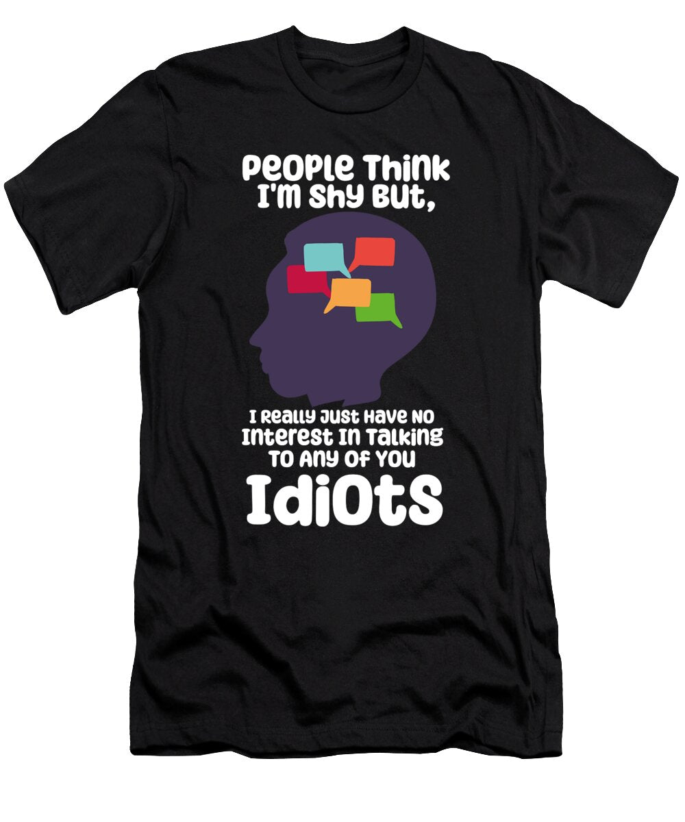 Introvert Antisocial Anti People Solitude Isolation Shy Toms Store T-Shirt