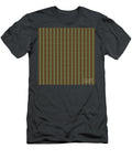 Inverse Chevron Diamond Dot Stripe Pattern in Mint Green and Chocolate Brown N2579 Holy Rock Design T-Shirt