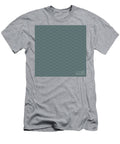 Inverse Chevron Diamond Pattern in Bone White and Slate Gray N2854 Holy Rock Design T-Shirt