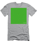 Inverse Chevron Diamond Pattern in Light Apple and Grass Green N2374 Holy Rock Design T-Shirt