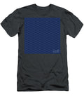 Inverse Chevron Diamond Pattern in Soft White and Navy Blue N2246 Holy Rock Design T-Shirt