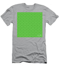 Inverse Heavy Chevron Diamond Pattern in Light Apple and Grass Green N2125 Holy Rock Design T-Shirt