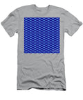 Inverse Heavy Upward Chevron in Summer Sky and Ultramarine Blue N2785 Holy Rock Design T-Shirt