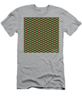 Inverse Heavy Upward Chevron Pattern in Mint Green and Chocolate Brown N1841 Holy Rock Design T-Shirt