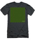 Inverse Light Upward Chevron Pattern in Cactus and Dark Olive Green N2983 Holy Rock Design T-Shirt