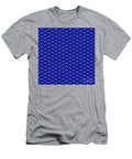 Inverse Light Upward Chevron Pattern in Summer Sky and Ultramarine Blue N2394 Holy Rock Design T-Shirt