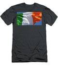 Irish Flag Closeup L Brown T-Shirt