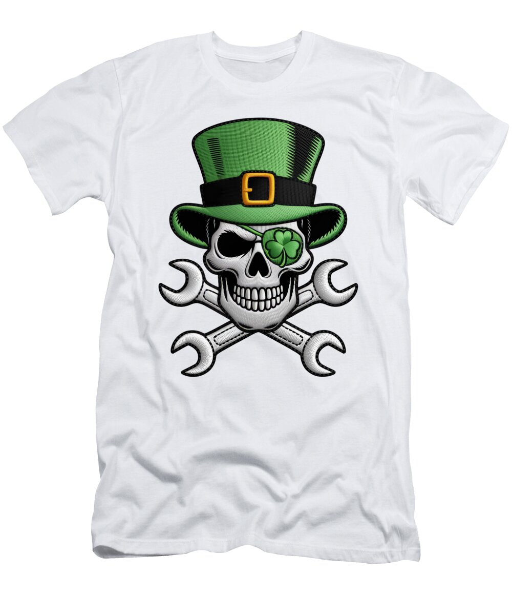 Irish Skull with Wrench Joanna Redesiuk T-Shirt