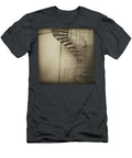 Iron Spiral Staircase Leads Upward Yo Pedro T-Shirt